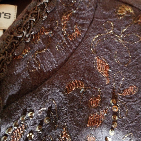 Chico's Brown Jacket Elegant Classy - Picture 5 of 8